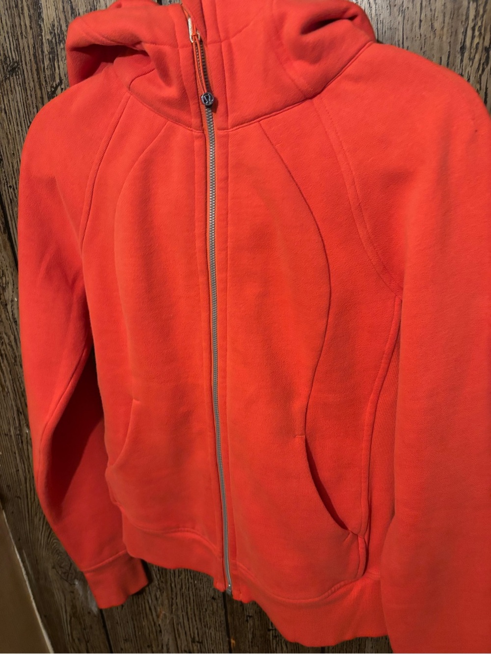 Lululemon athletica Orange Scuba Full-Zip Hoodie